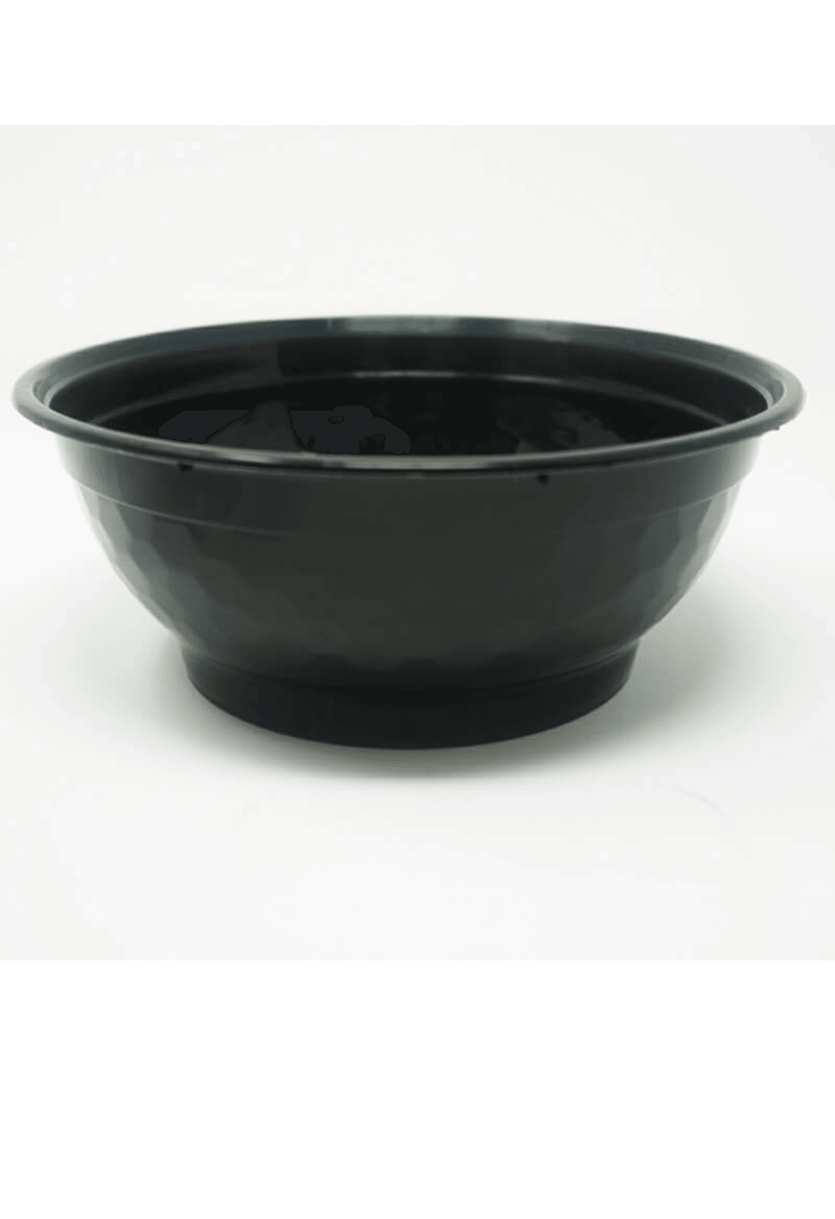FH36 oz Round Black Plastic Diamond Bowl 150 sets - True Sun