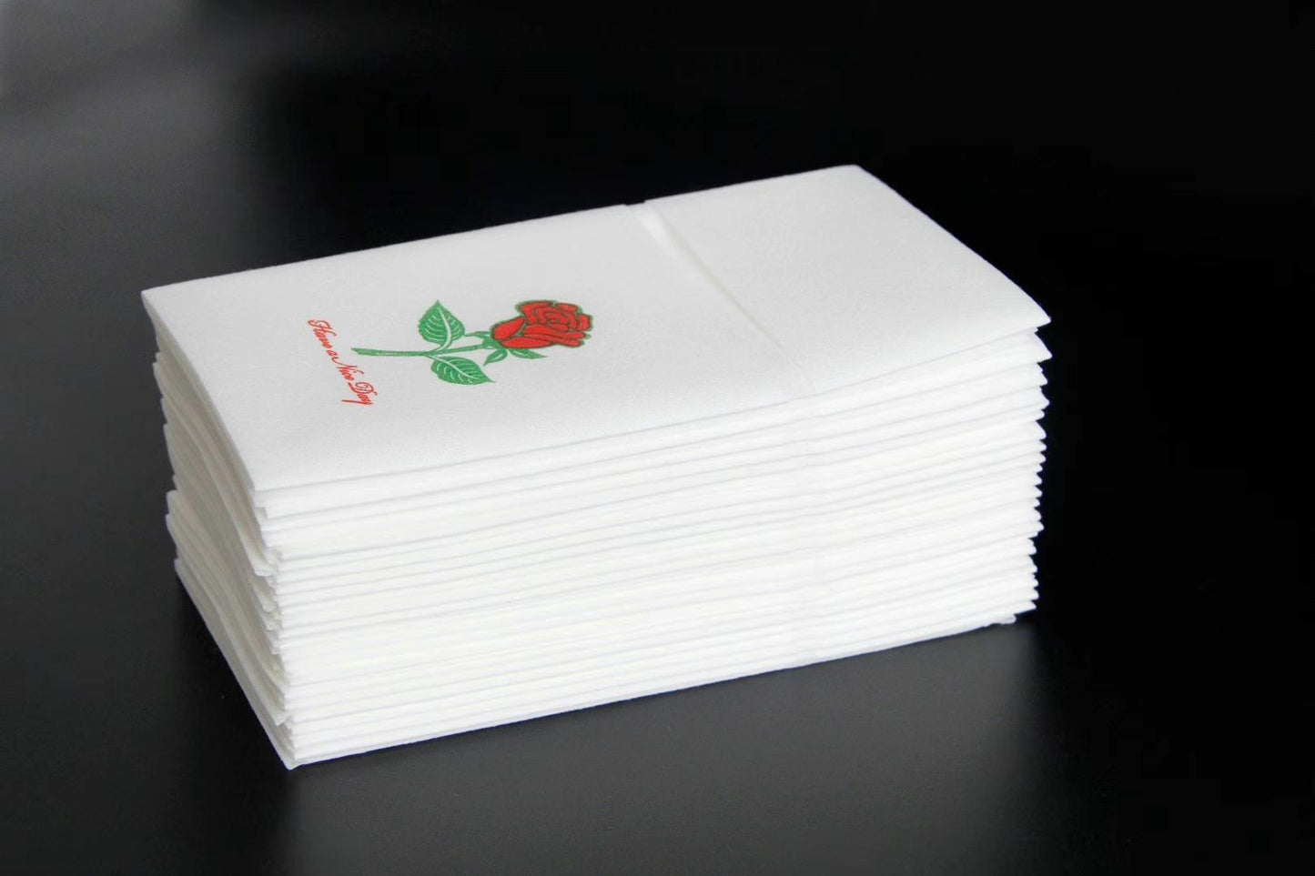 Soft and Absorbent Rose Airlaind Napkins 1000 pieces - True Sun