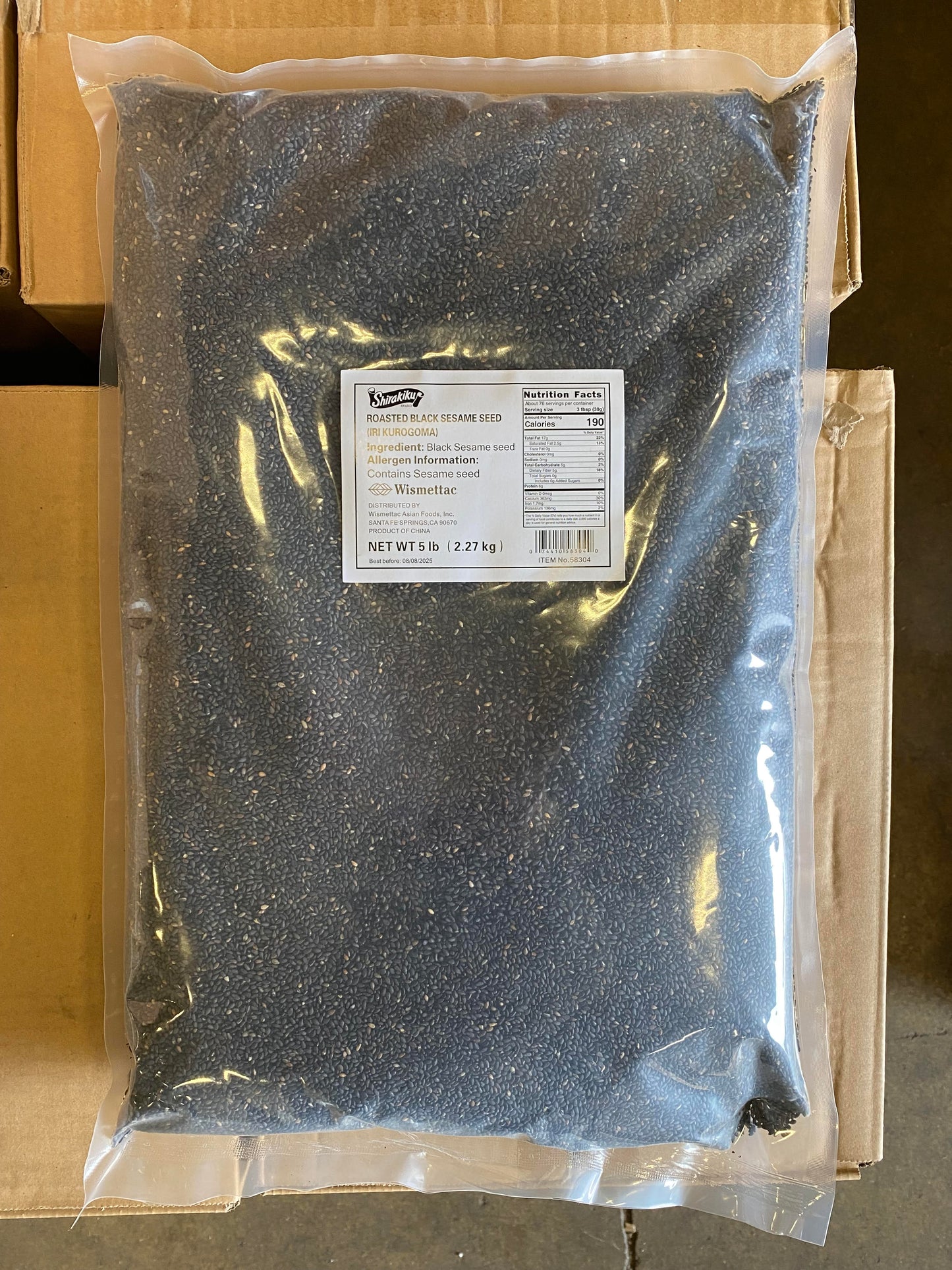 Sesame Seeds Black 5 Lb/bag