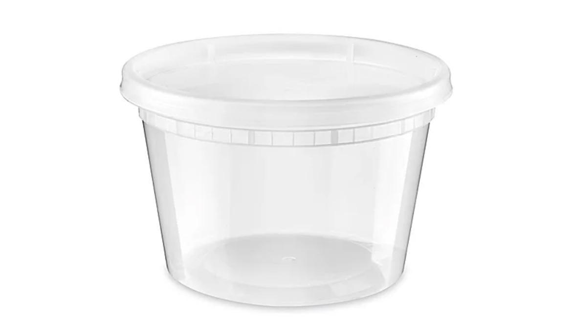 16 oz. Deli Food Storage Containers With Lids