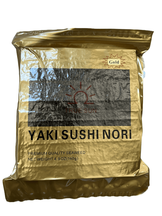 True Sun Sushi Nori Premium Gold , Half cut ,100pieces/bag, 10 bags/box - True Sun