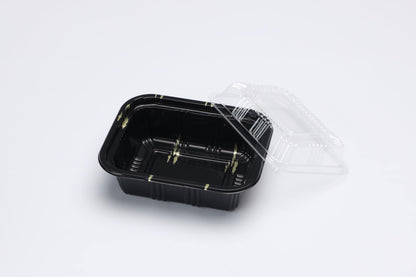 Rectangular Black Plastic Container
