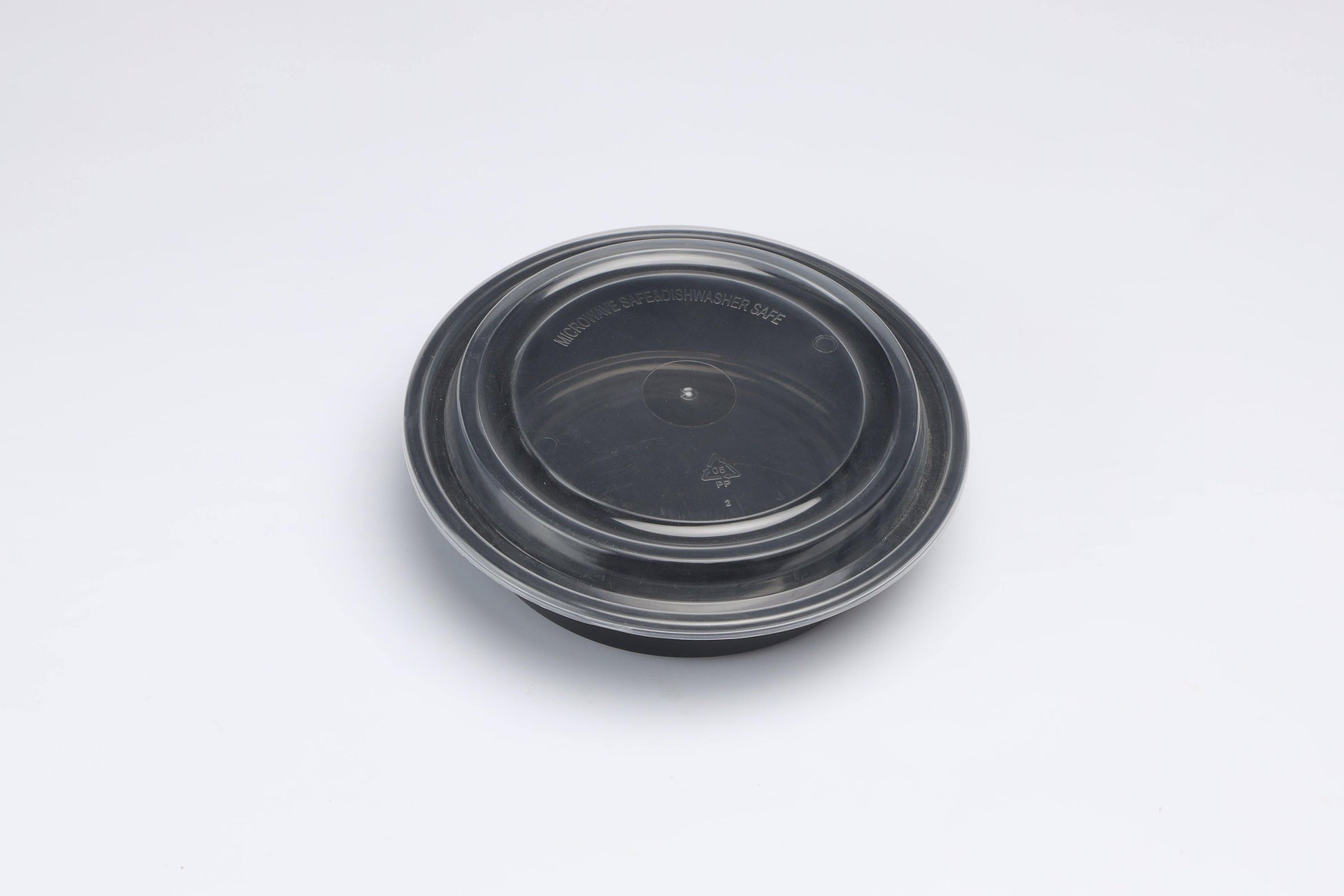FH23 Round Black Plastic Box Set 24oz-150/case - True Sun
