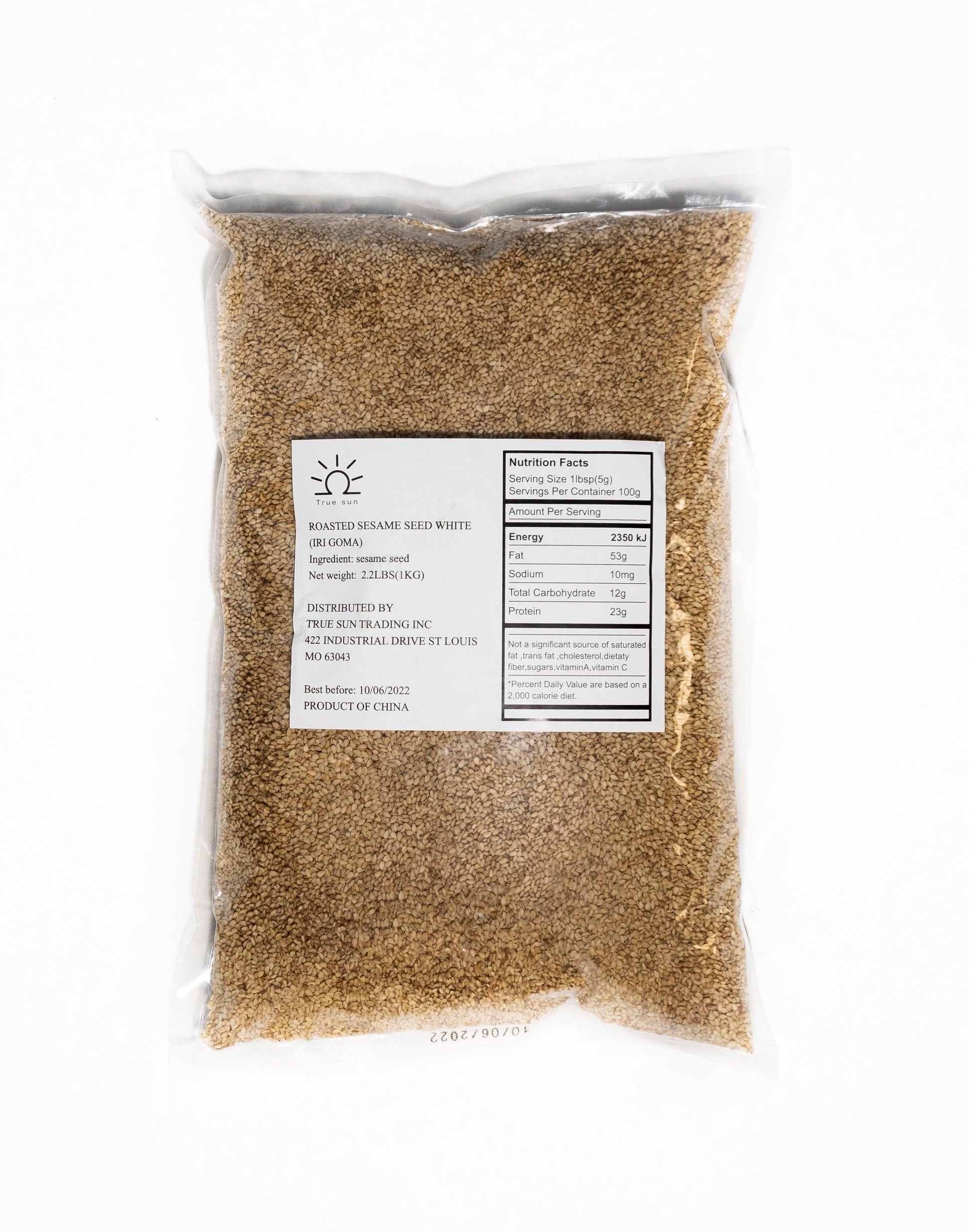 Sesame Seeds White 2.2 lb/bag - True Sun