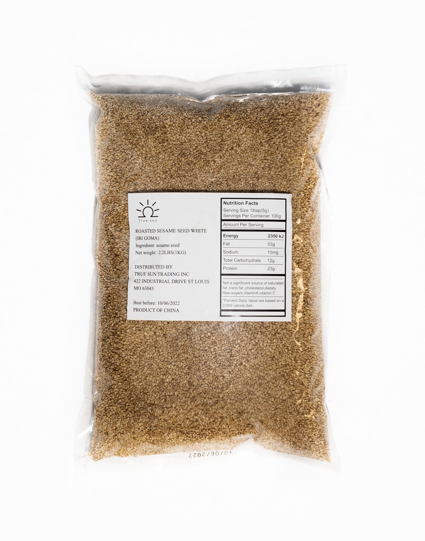Sesame Seeds White 2.2 lb/bag Buy 10 Get 1 Free - True Sun